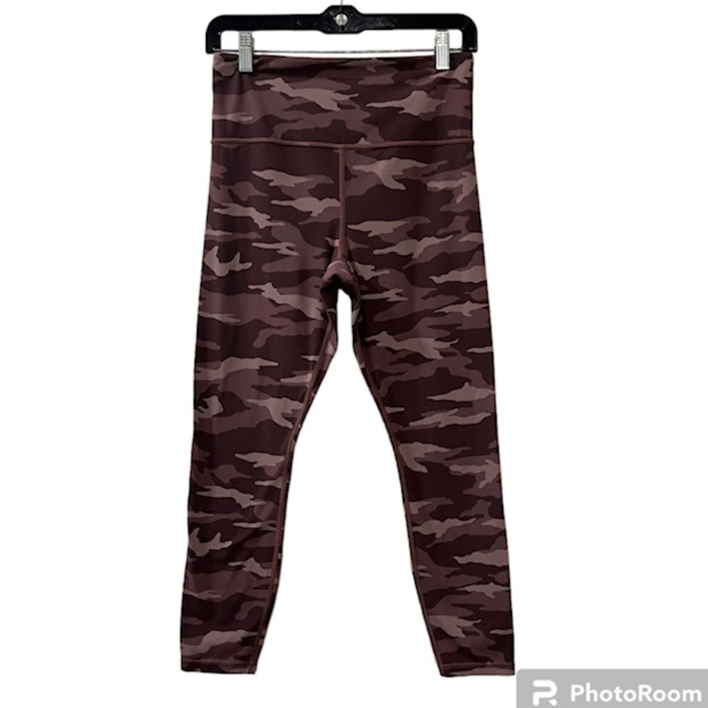 Athleta Elation Womens Pink Camouflage Tight Athletic Yoga Leggings Size Small